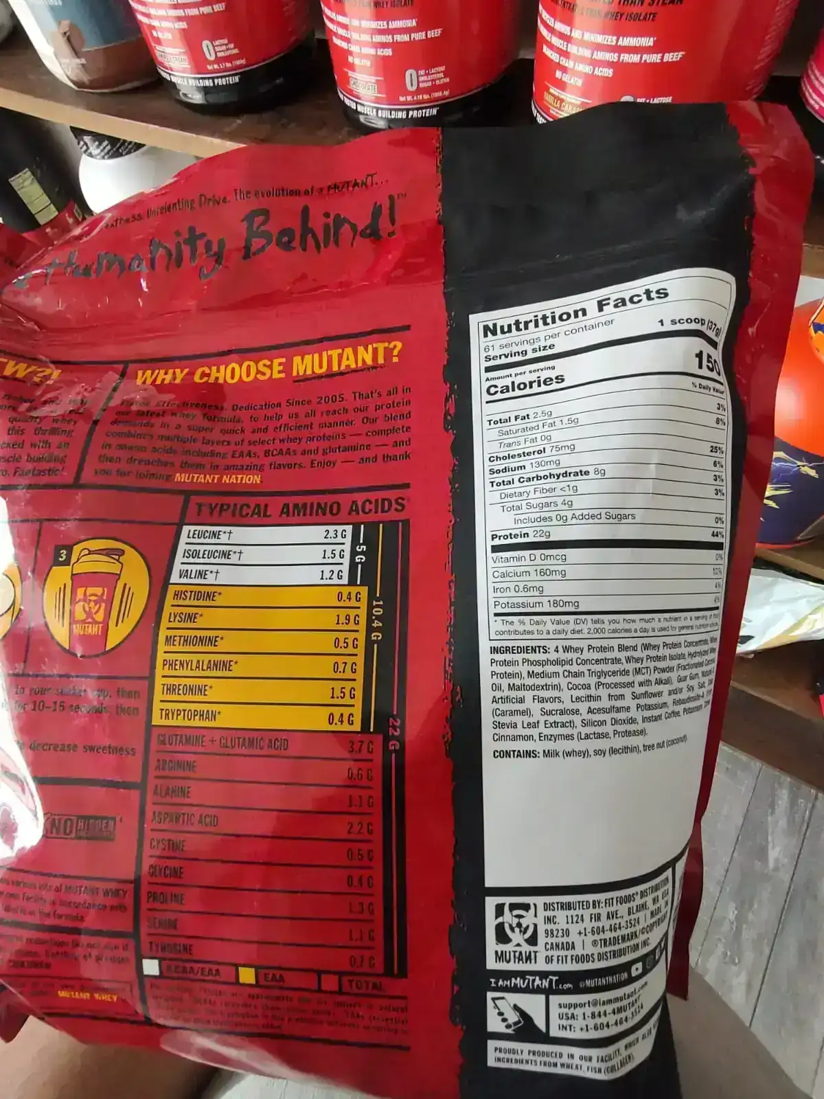 Mutan whey 5 lb  2