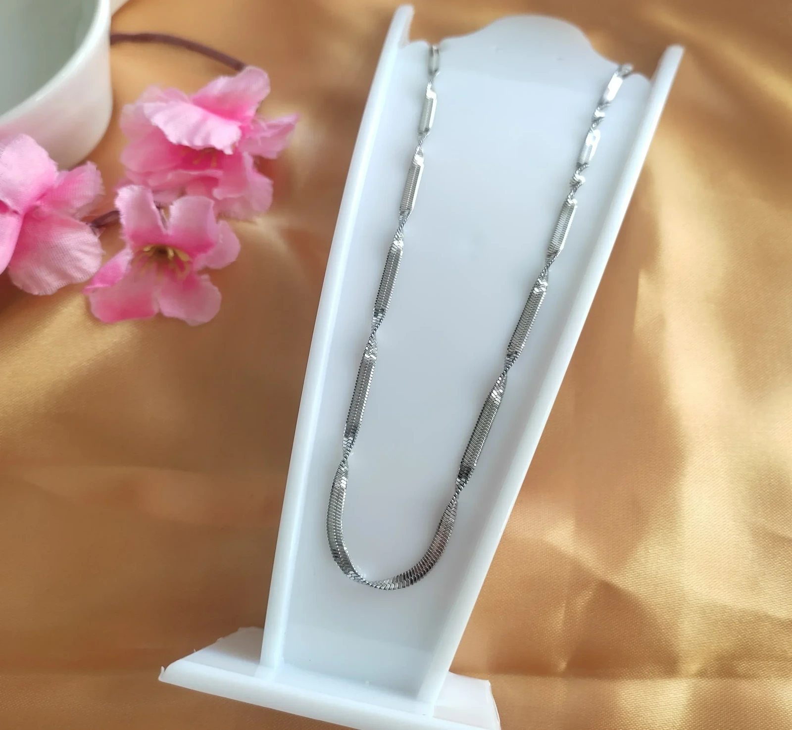CADENA PARA HOMBRE SILVER SNAKE CRUNCHY