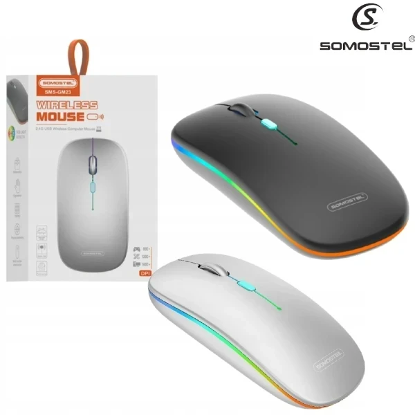 Mouse Inalambrico 2.4Ghz / Recargable / Ultra Slim / 𝙎𝙊𝙈𝙊𝙎𝙏𝙀𝙇