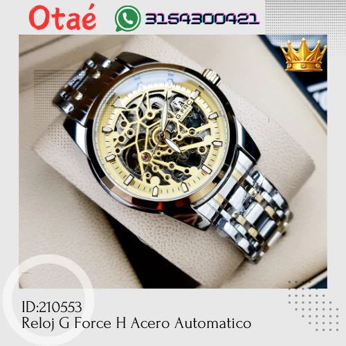 Reloj G Force H Acero Automatico  5