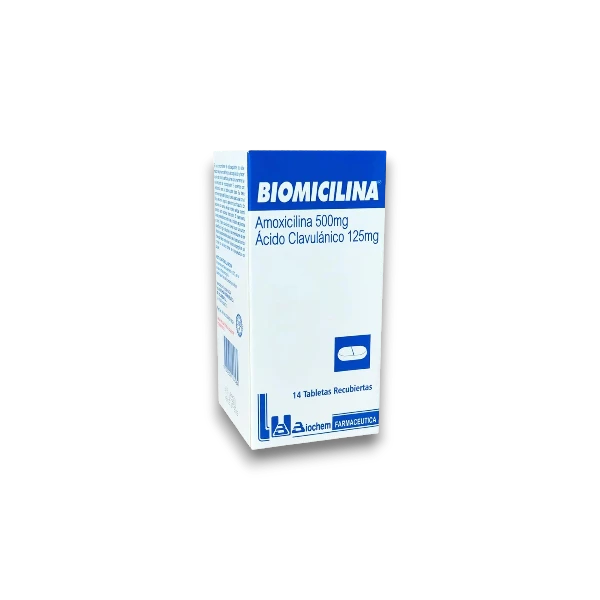 BIOMICILINA AMOXICILINA 500 MG ACIDO CLAVULANICO 125 MG X 14 TBL