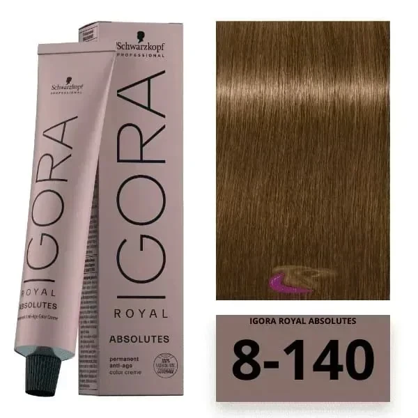 igora 8.140 tinte rubio claro cenizo beige