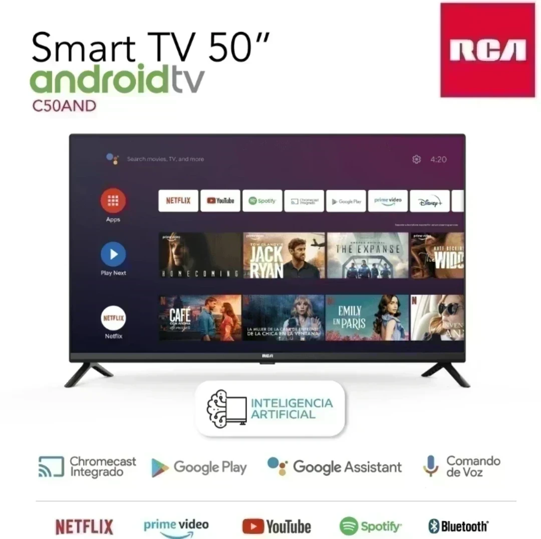 SMART TV RCA 50" UHD 4K C/GOOGLE TV