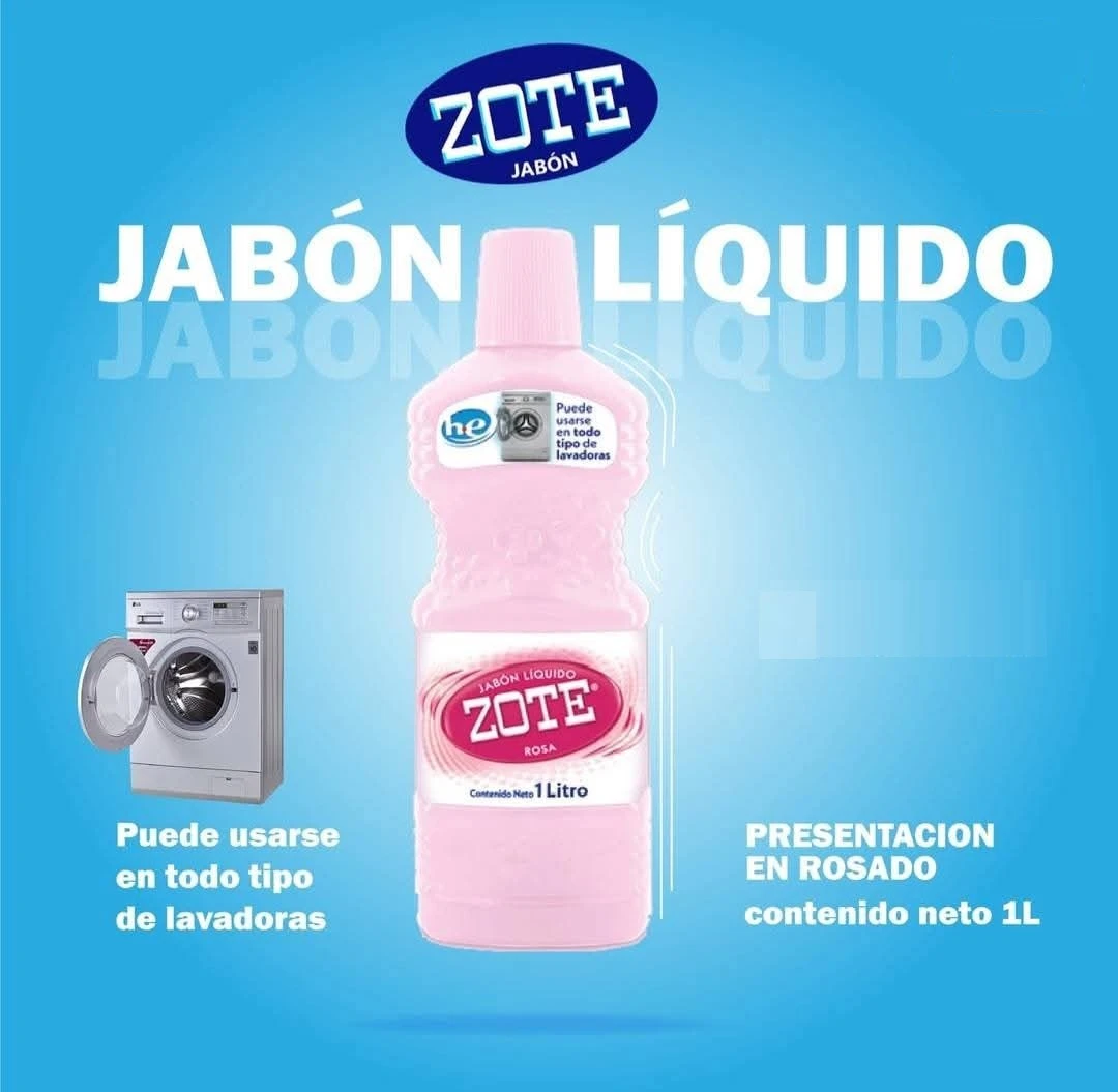 Jabón Zote Rosa Líquido 2