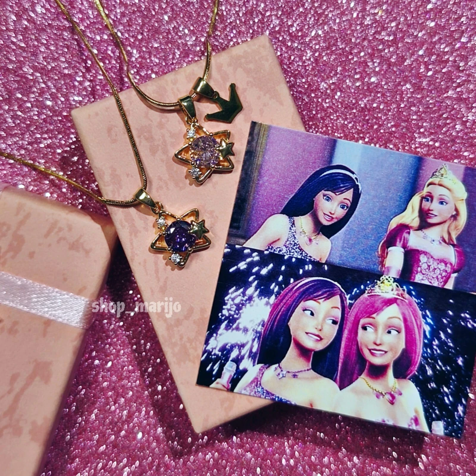 Dúo Collares La Princesa y la Estrella de Pop