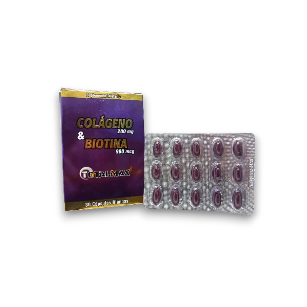 COLAGENO BIOTINA X 30 CAPS TOTALMAX