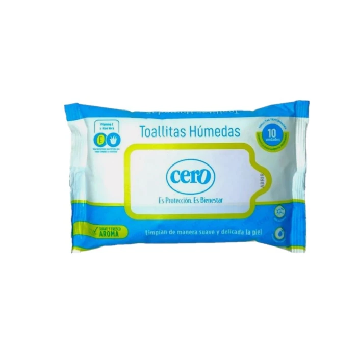 TOALLITAS HUMEDAS CERO X 10