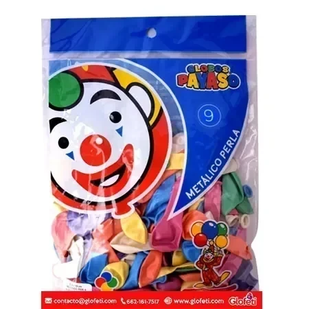  Globo de colores c/100 #9 payaso 2