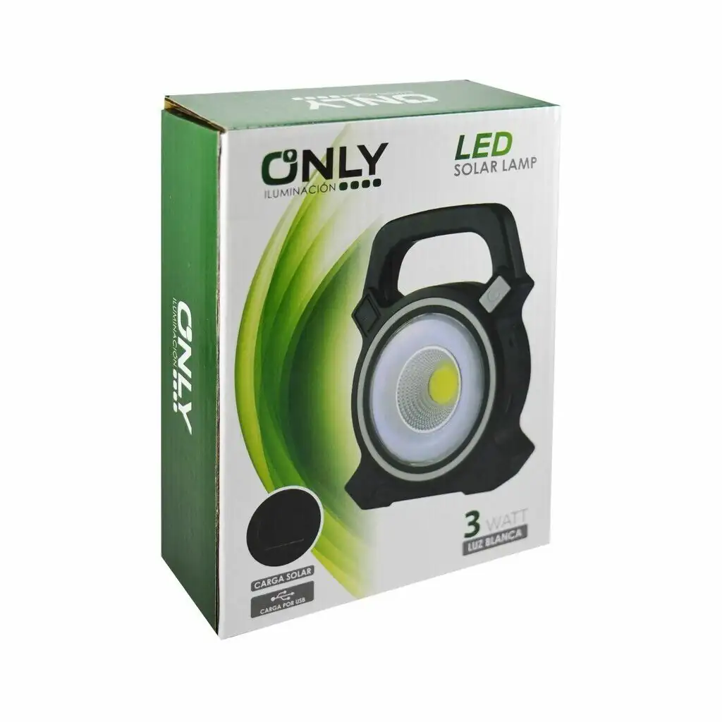 Linterna solar y a bateria