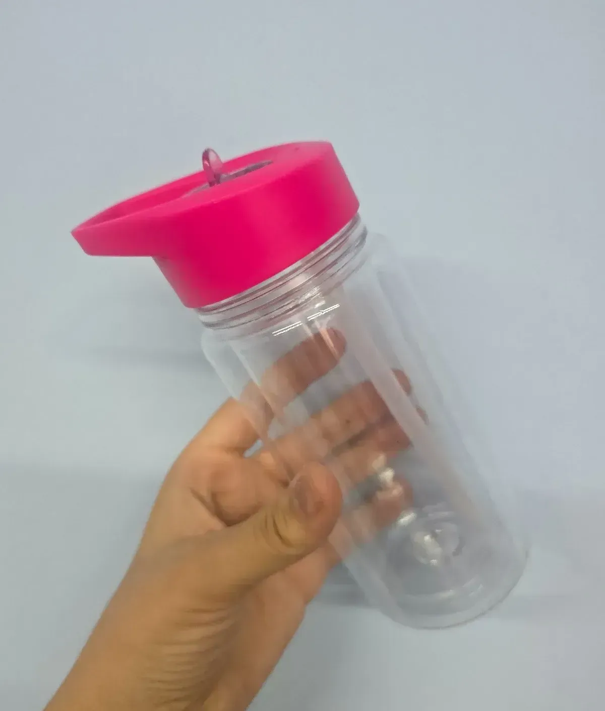 Botella escolar fucsia