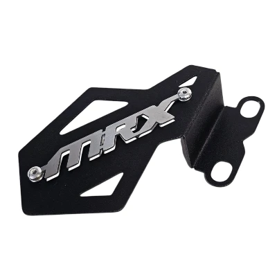 Mrx 150 protector trasero de mordaza acero negro logo 3d cromado ML