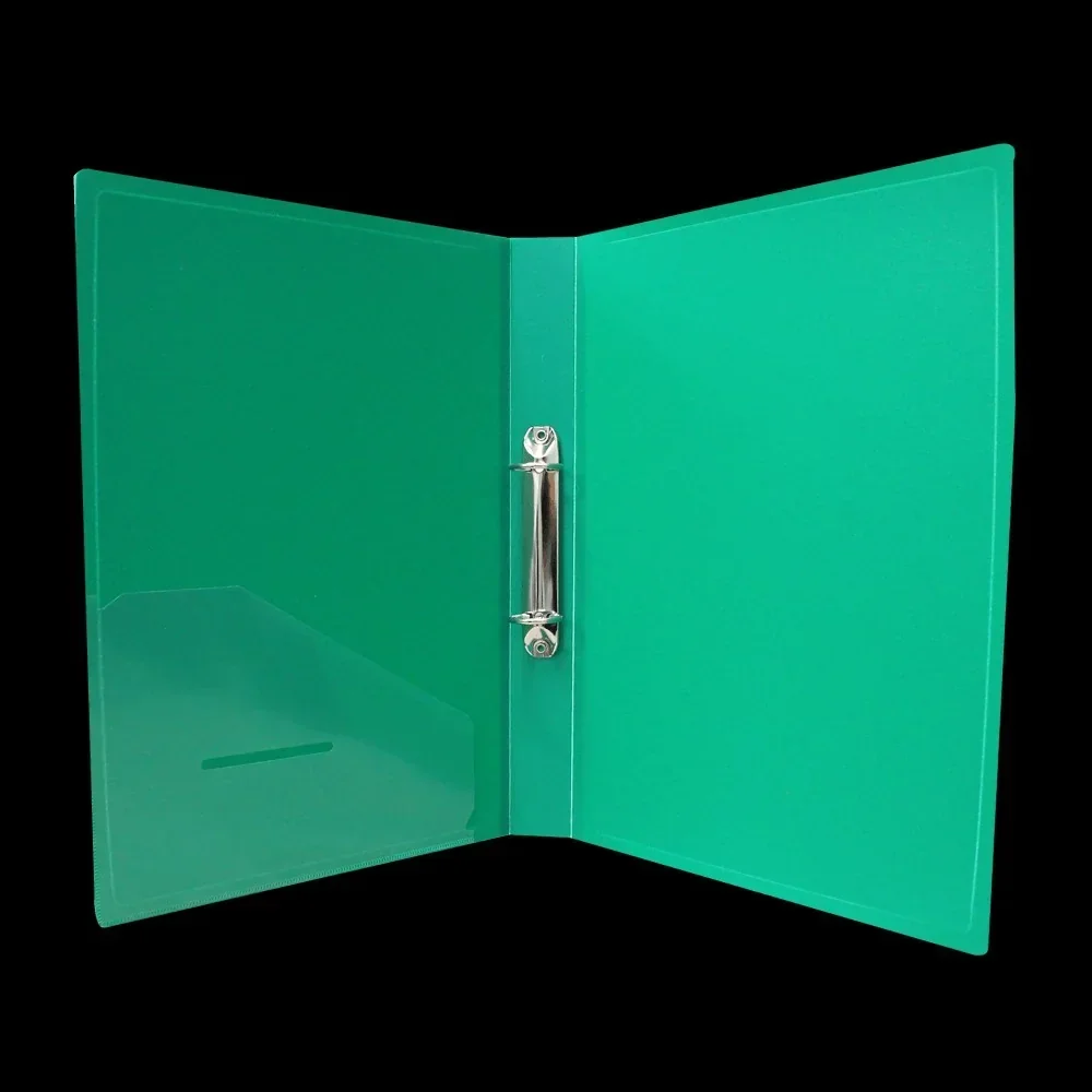 Carpeta doble anillo Verde claro 3