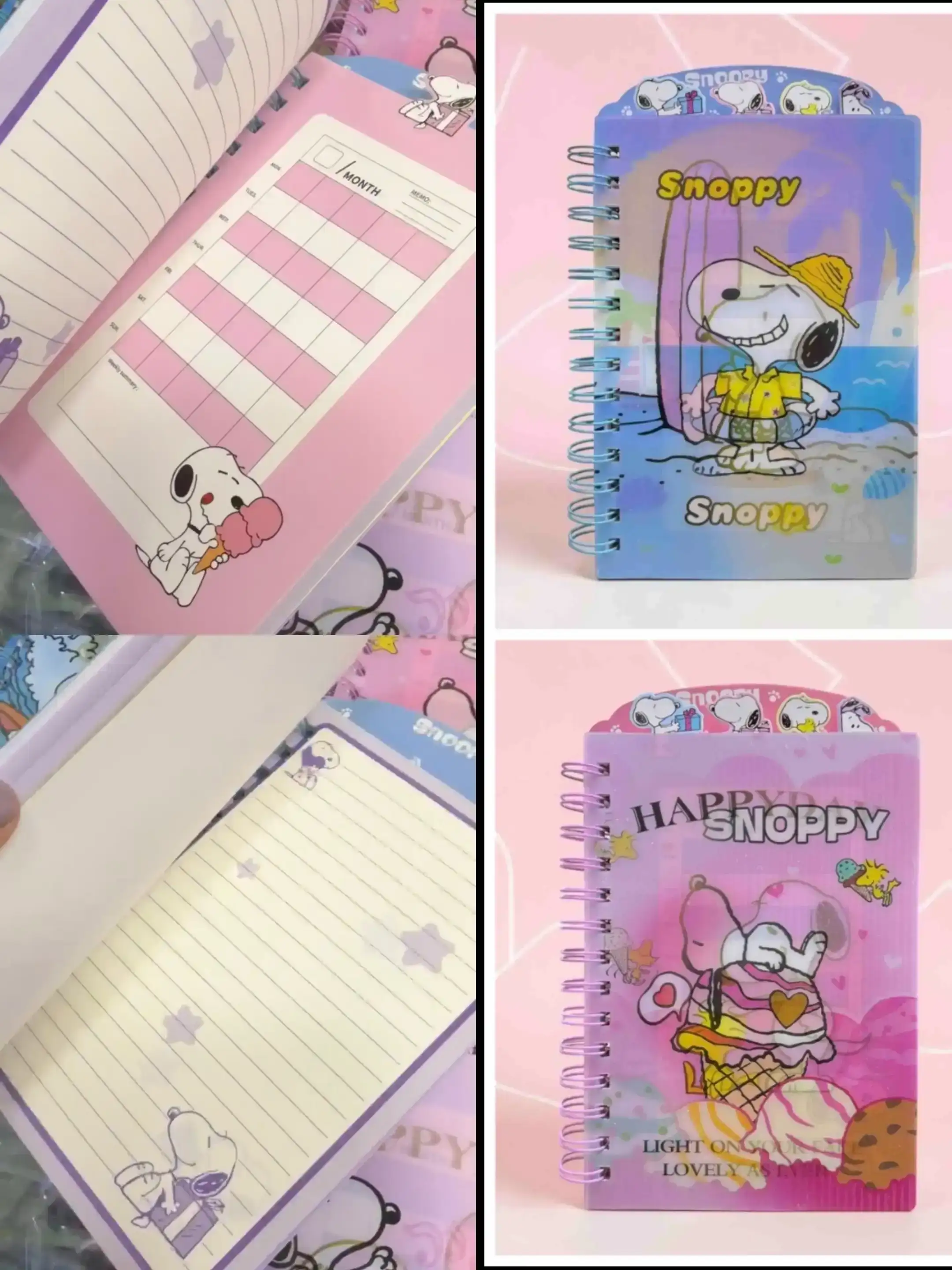 Agenda Snoopy Holograma 