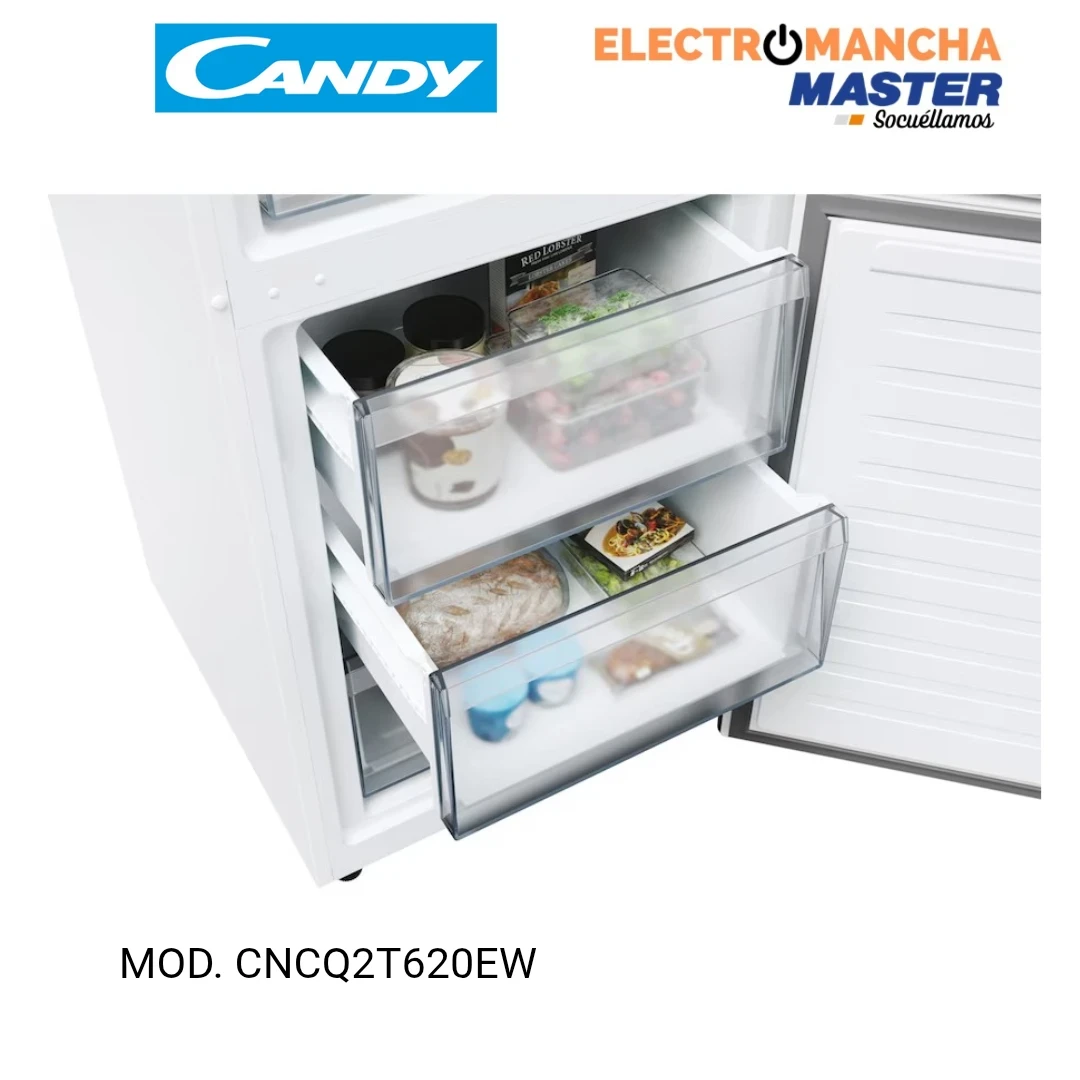 FRIGO COMBI CANDY CNCQ2T620EW 2,05"60 BLANCO NF E  6