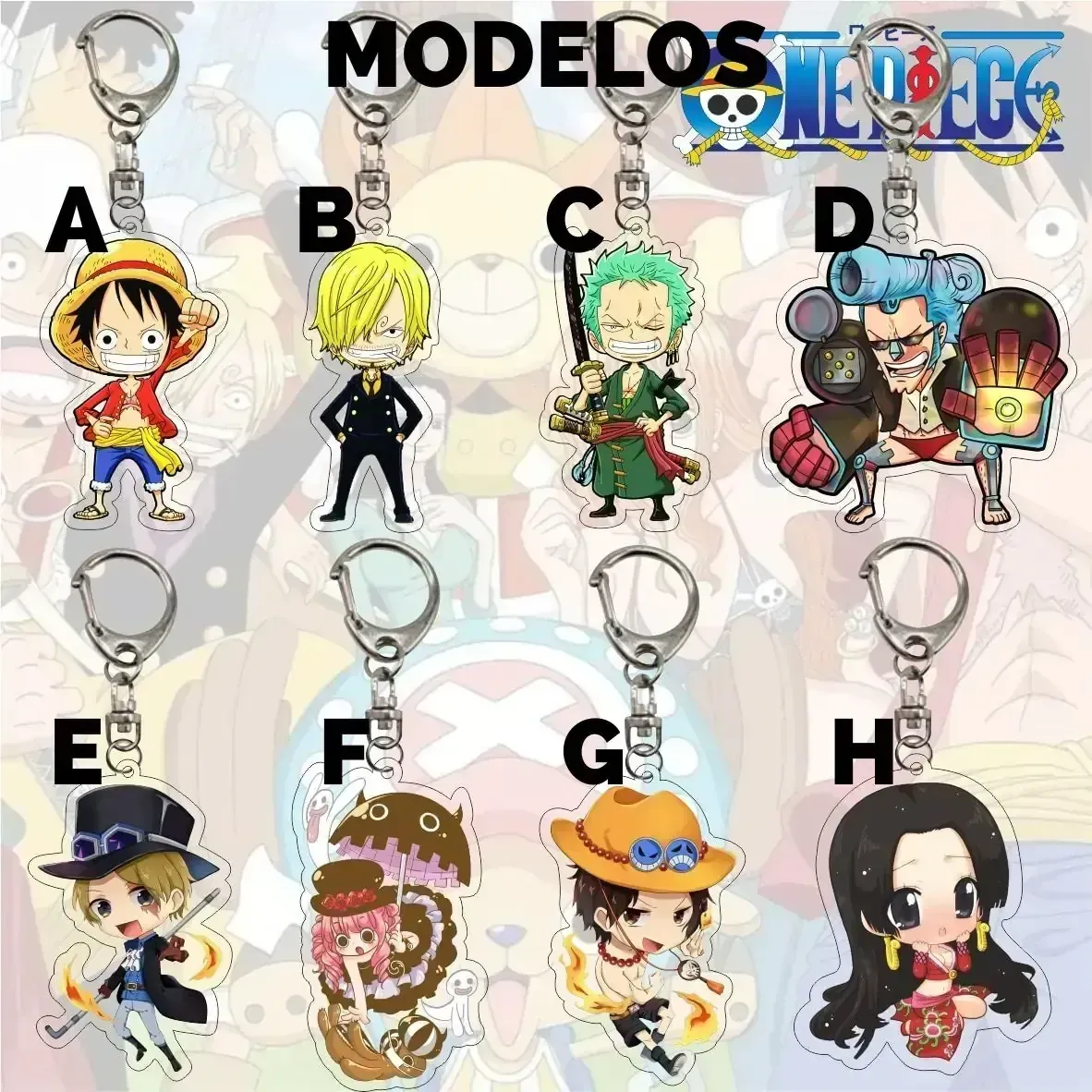 LLAVERO ONE PIECE ACRILICO 2