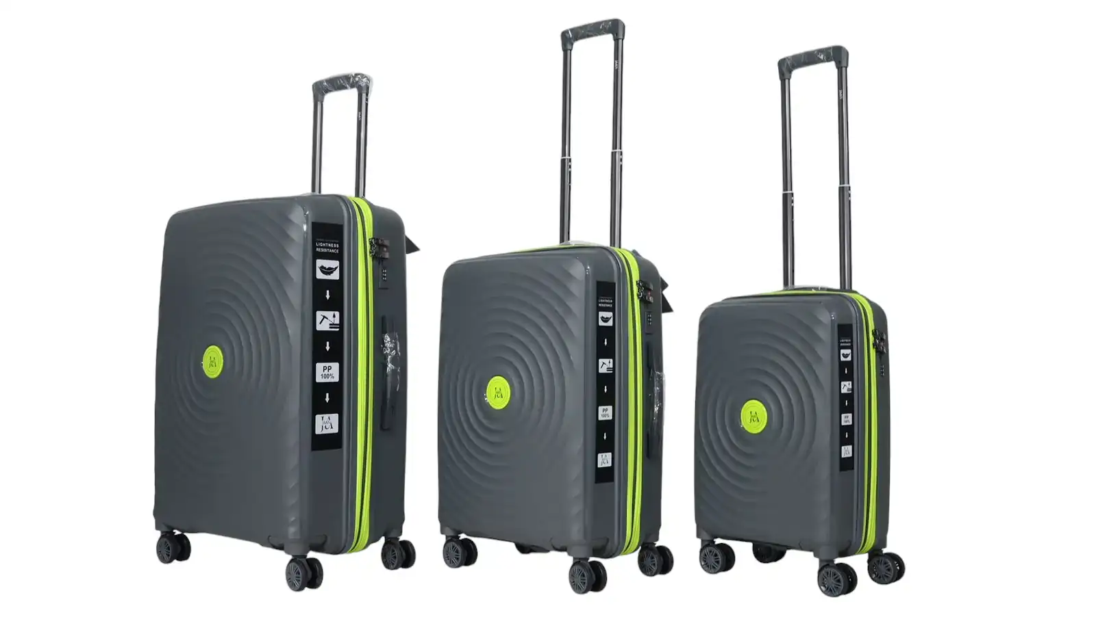 Set de 3 piezas color plomo