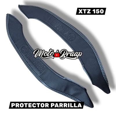 TP XTZ 150 Protector parrilla negro logo Yamaha par DW