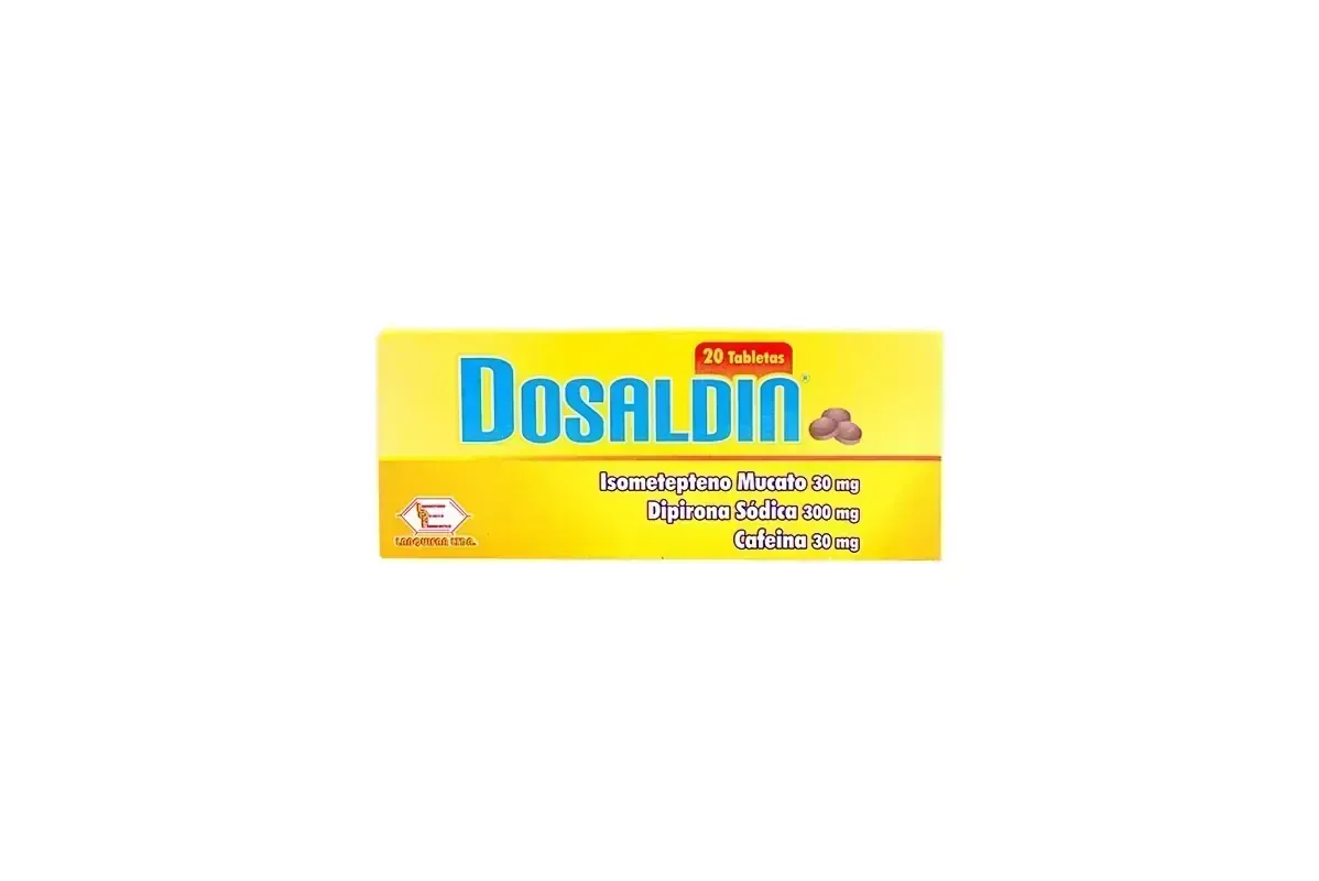 DOSALDIN TBL X 20 DIPIRONA ISOMETEPTENO CAFEINA