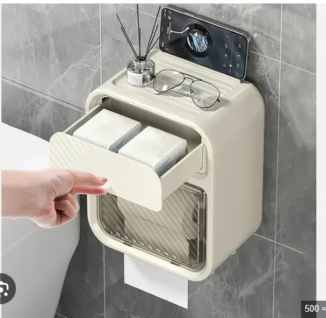  DISPENSADOR PAPEL HIGIENICO CON CAJON 4