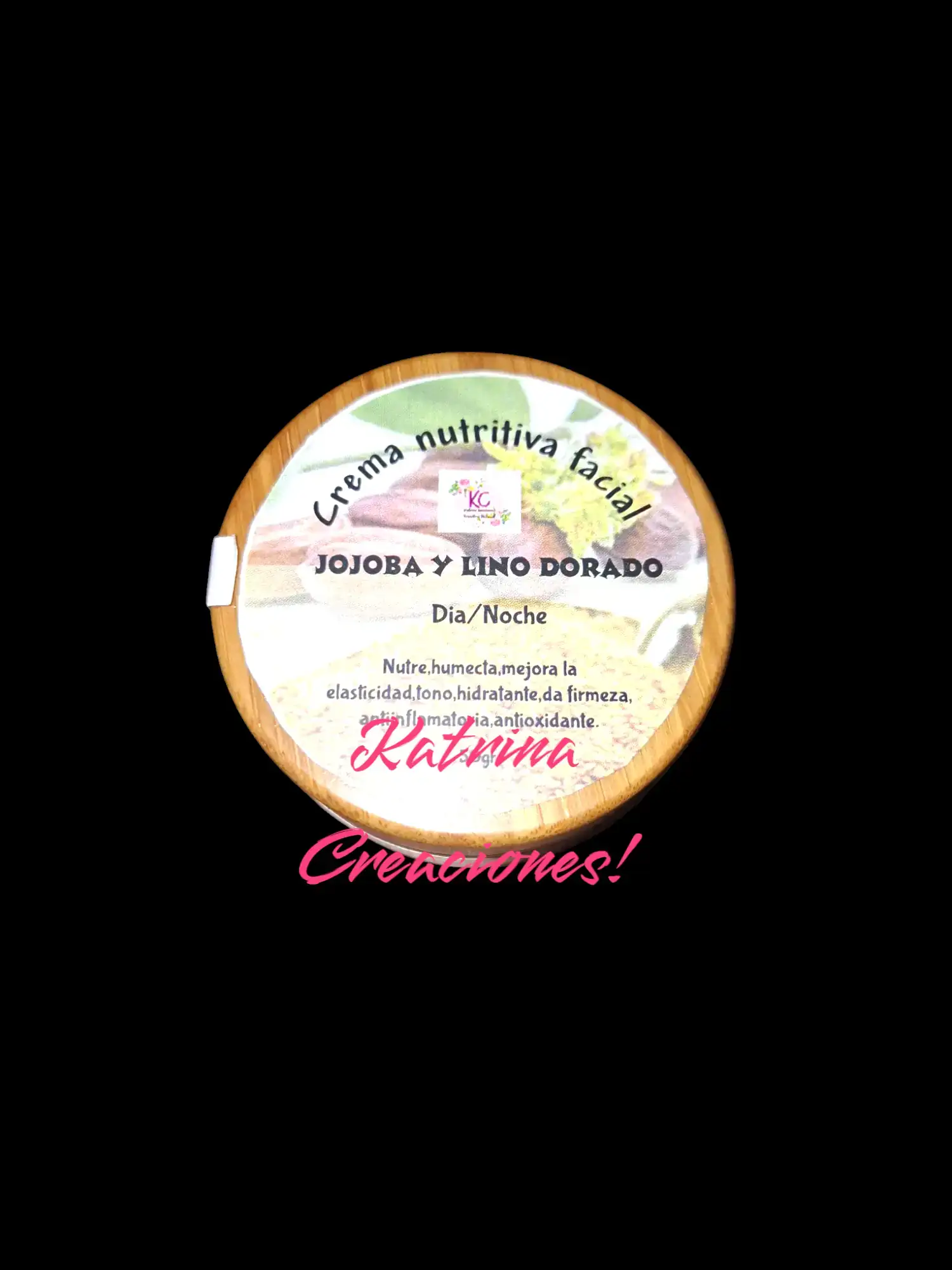 Crema facial jojoba y lino dorado,noche y dia.