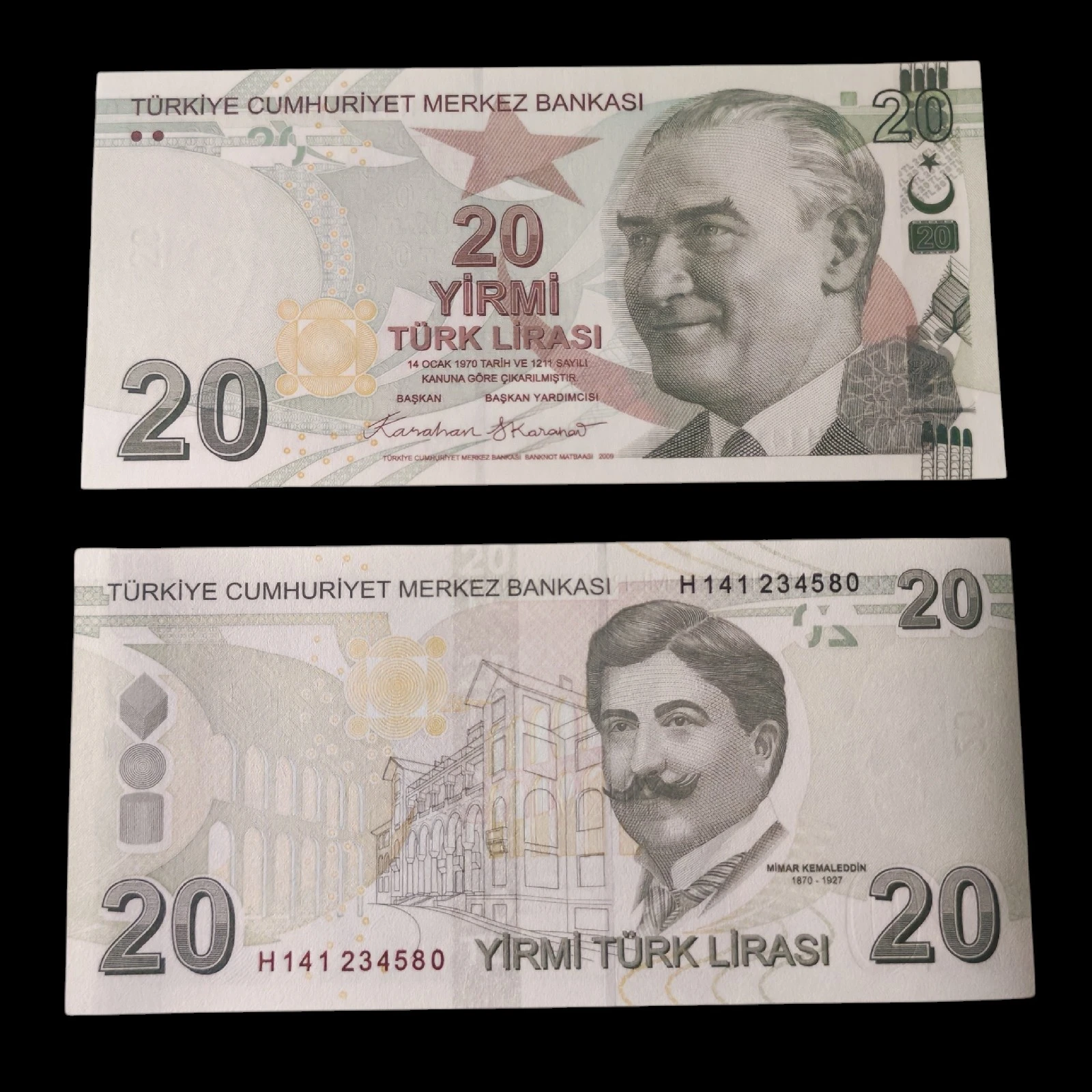 ° Turquía 20 liras UNC