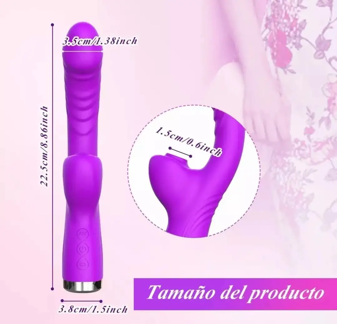 Vibrador doble estipulación succión 3