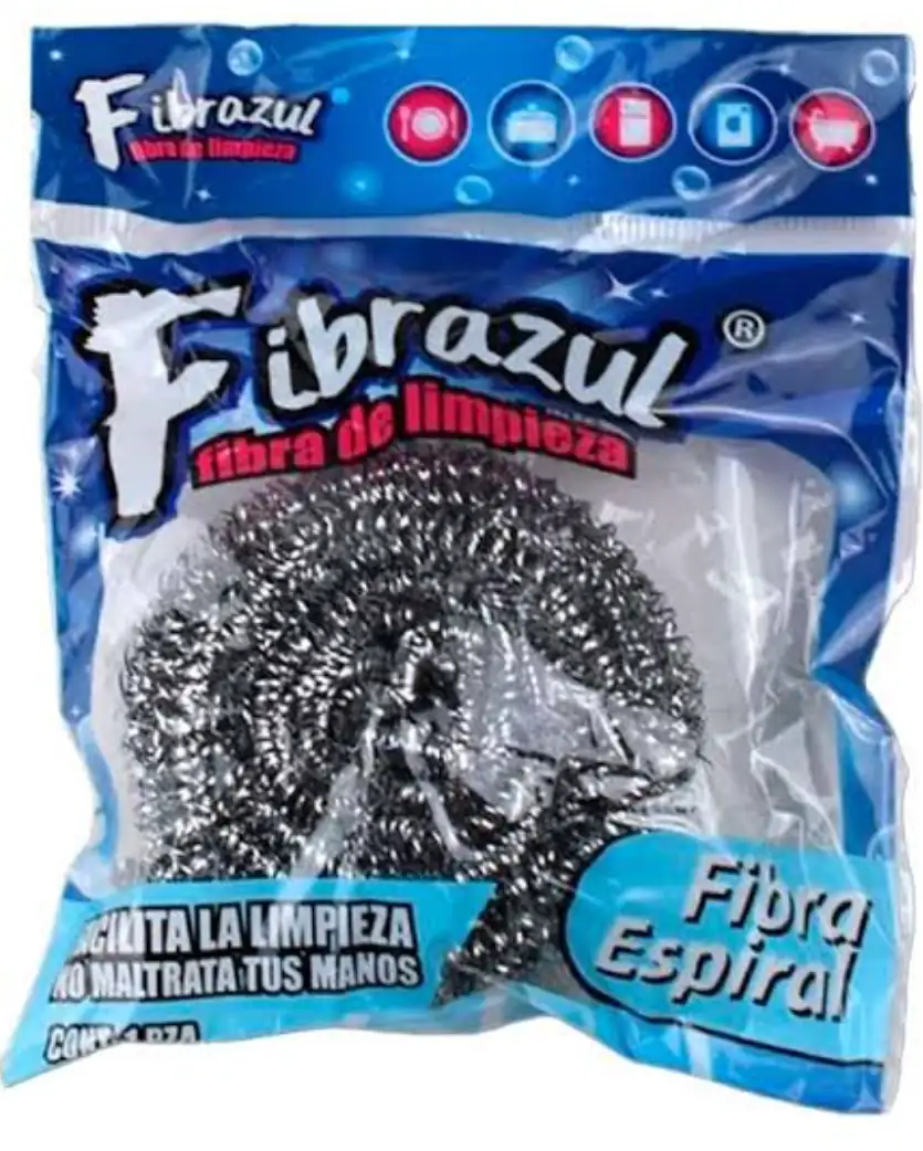 Fibra azul de acero inoxidable pza