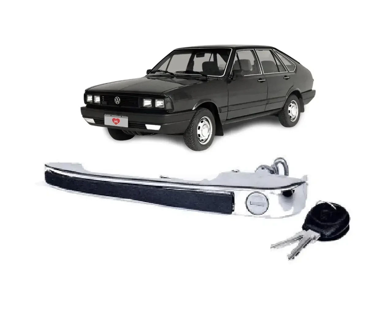 Manija externa puerta Vw Passat 1977-1988 Cromado / 302022