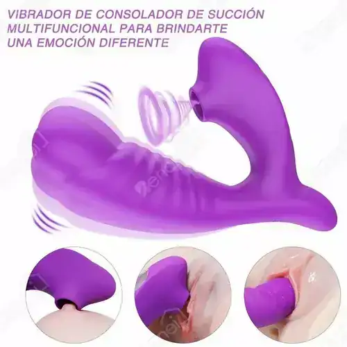 Vibrador con succionador 