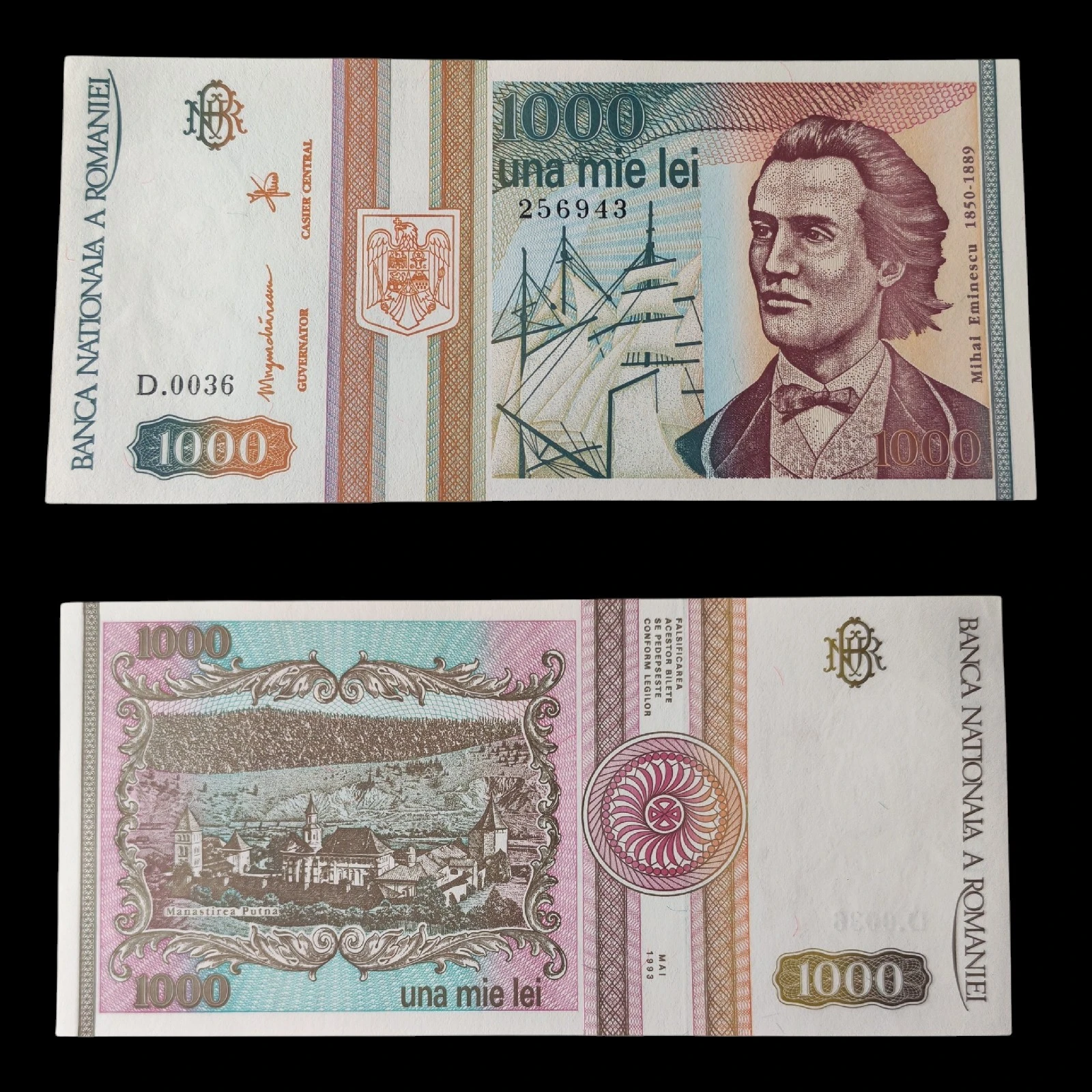 ° Rumanía 1000 Leí UNC