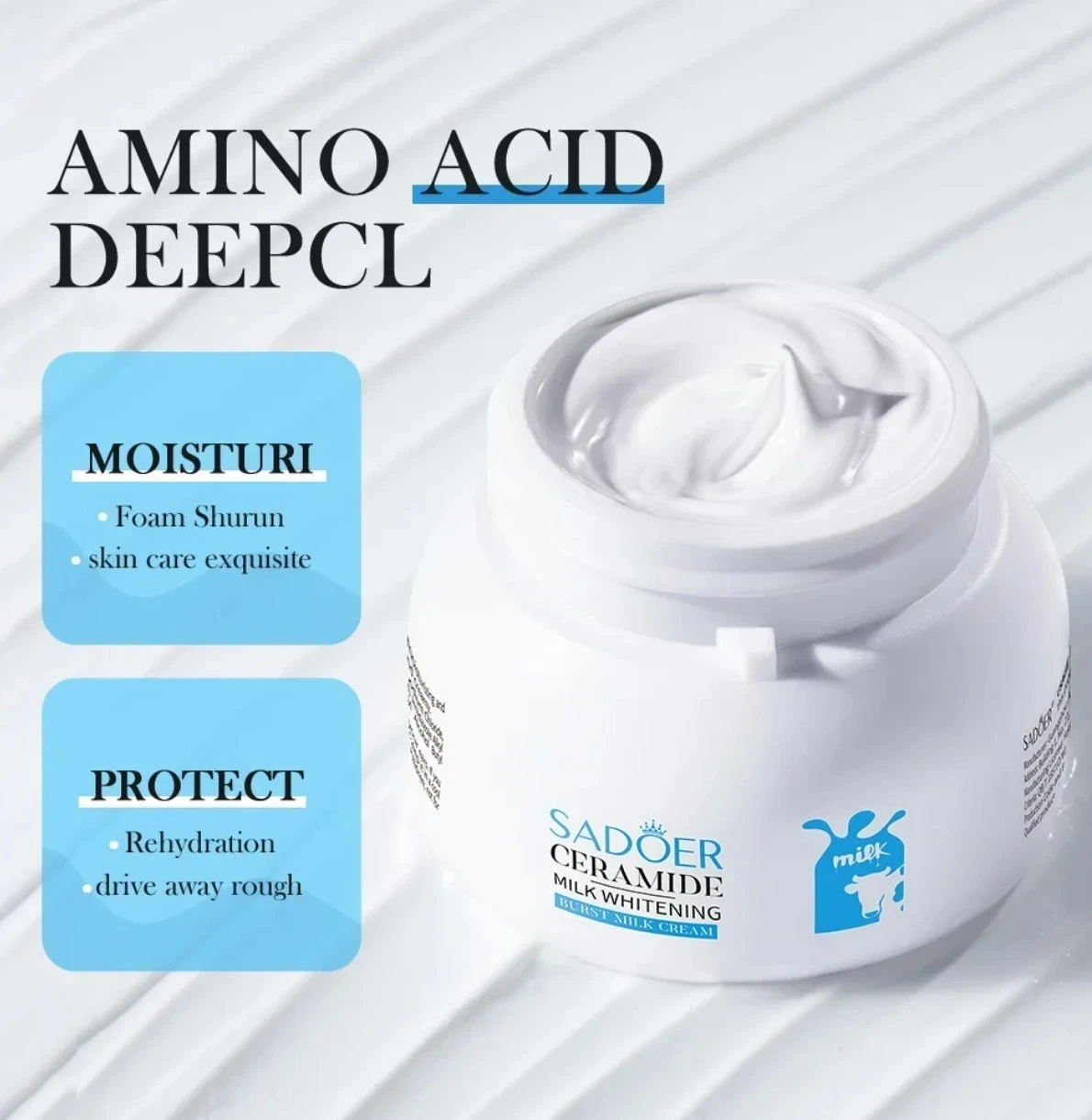 Crema hidratante con ceramidas y proteína de leche sadoer  3