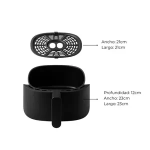 FREIDORA DE AIRE DINAX 7LTS 1400W PANTALLA TÁCTIL  2