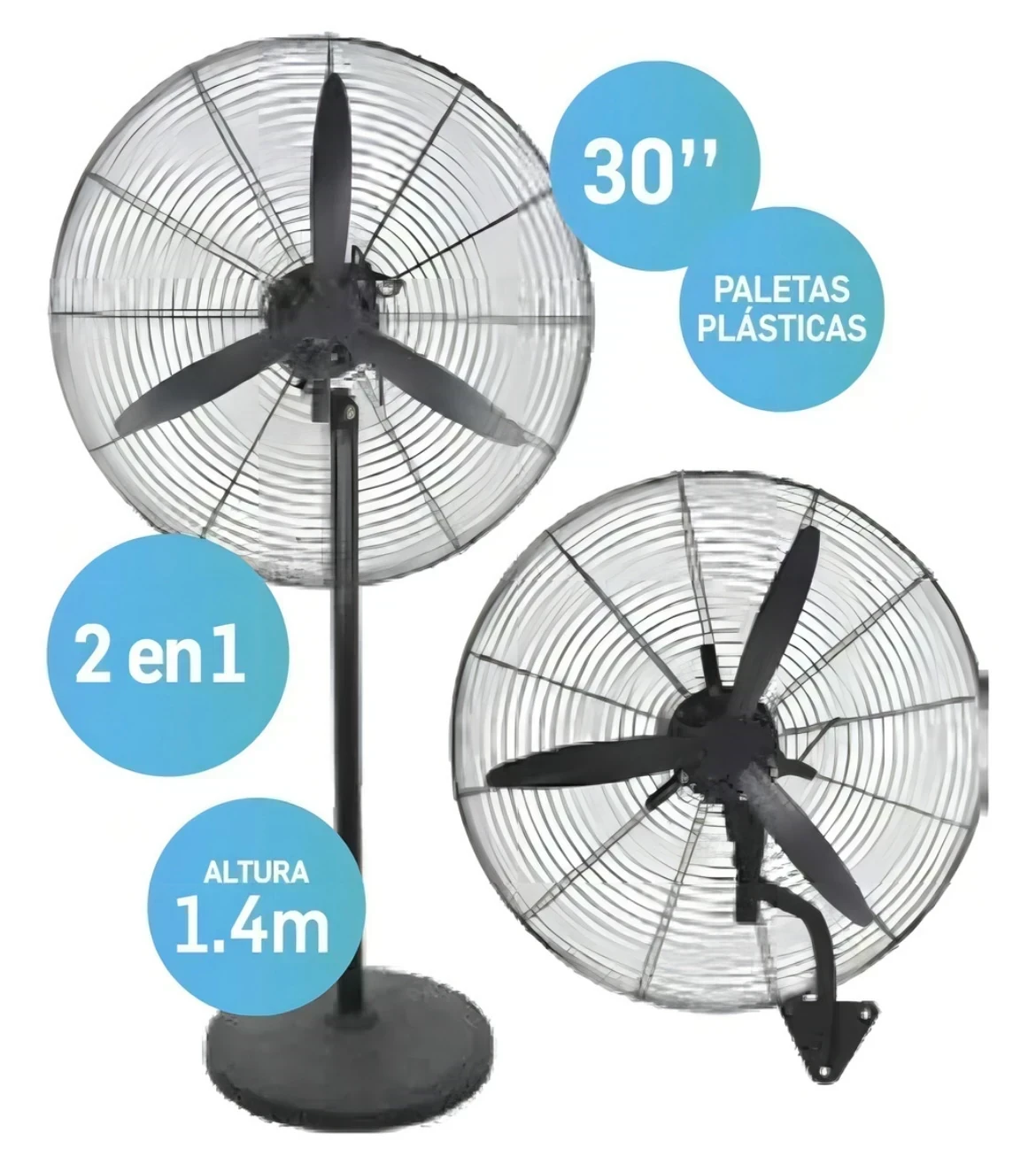 VENTILADOR INDUSTRIAL KANJI 2 EN 1 30"/ 200W
