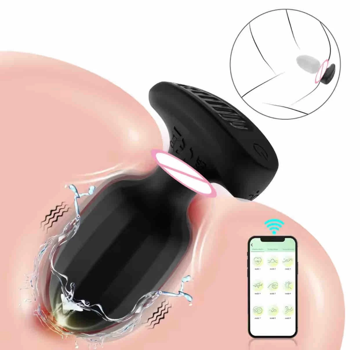 App-Controlled Vibrating Anal Plug 2