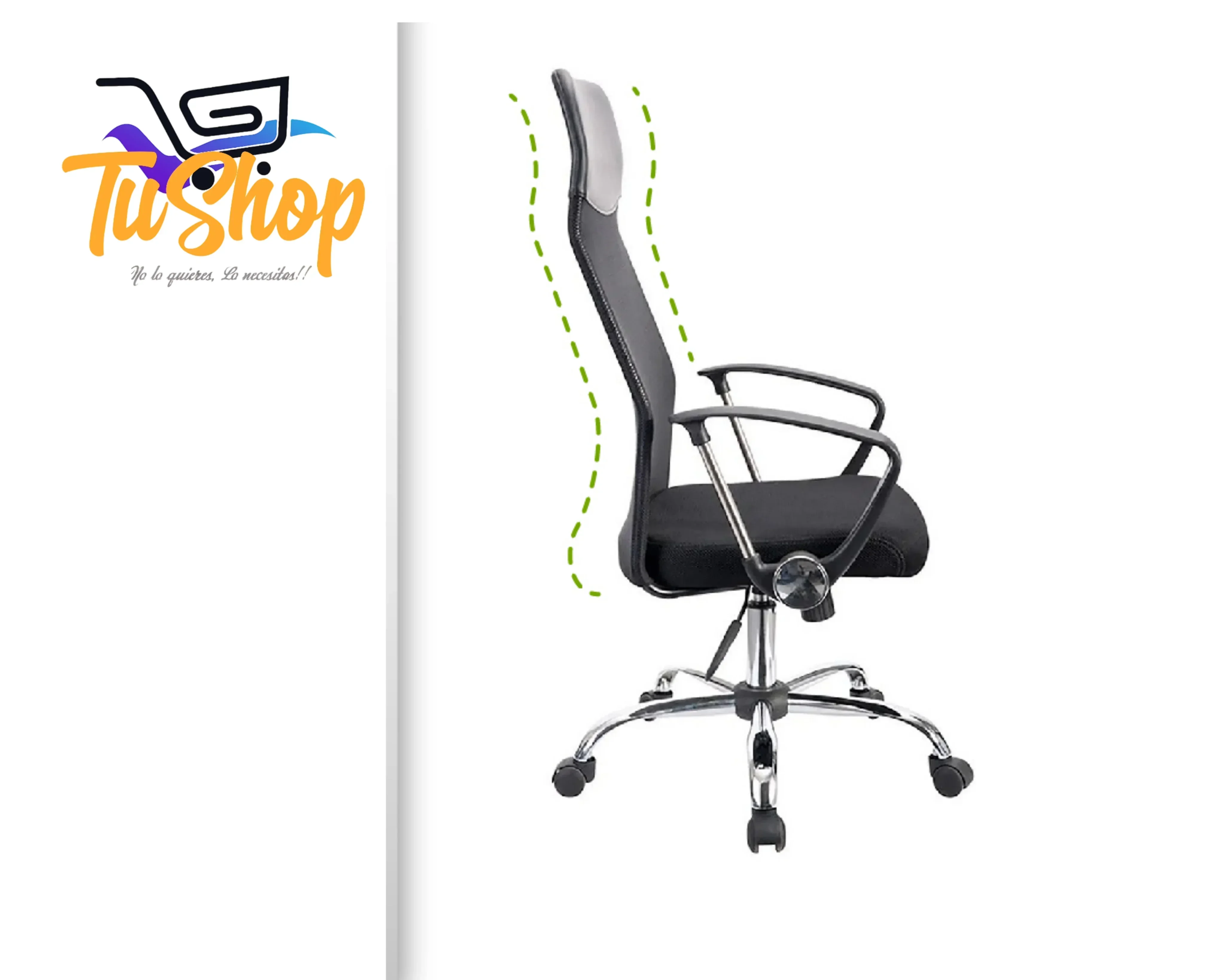 Silla Ergonómica Reclinable Respaldo Alto 3