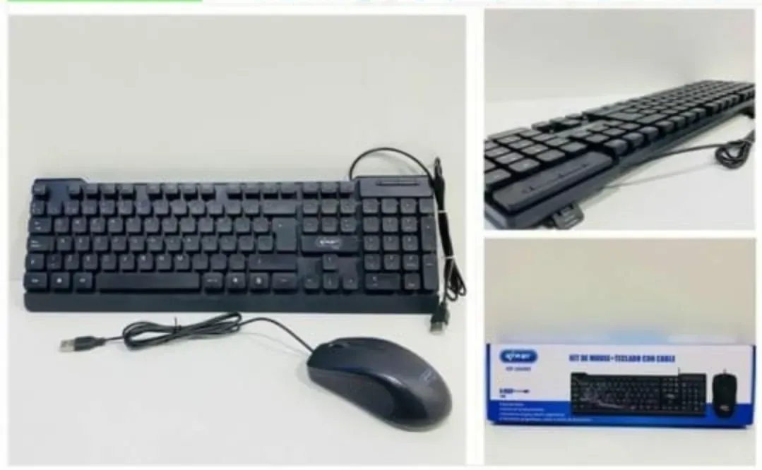 TECLADO + MOUSE CON CABLE  3