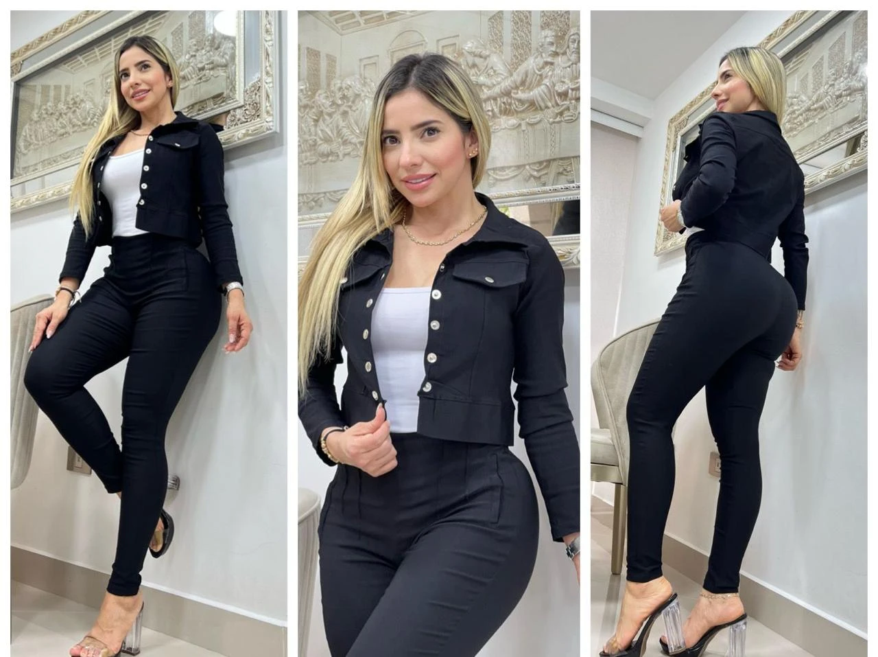 Conjunto formal 3 piezas con chaqueta  5