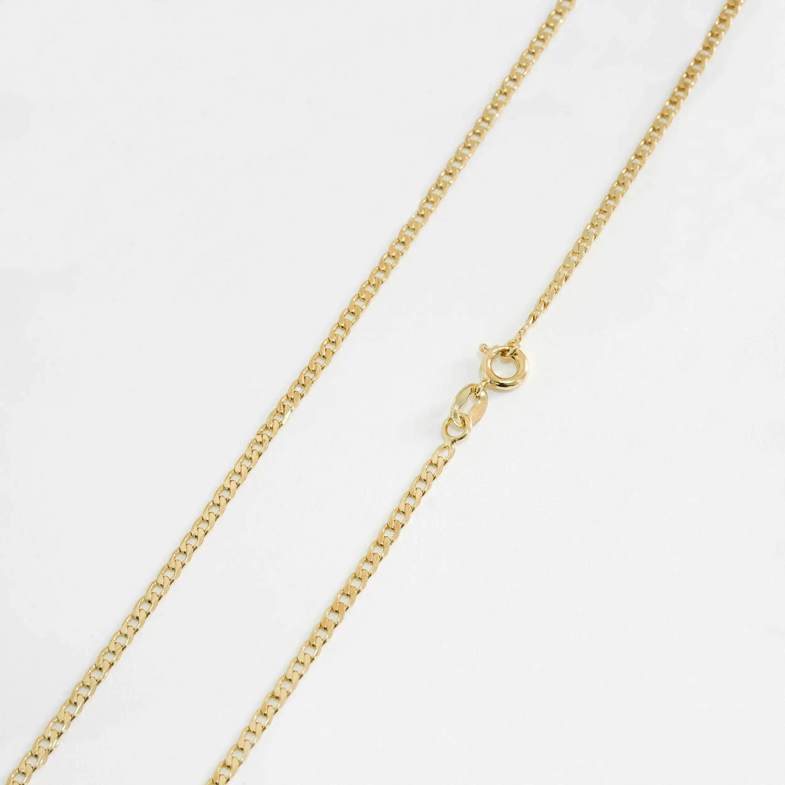 Cadena Cubana Plana Diamantada 65cms