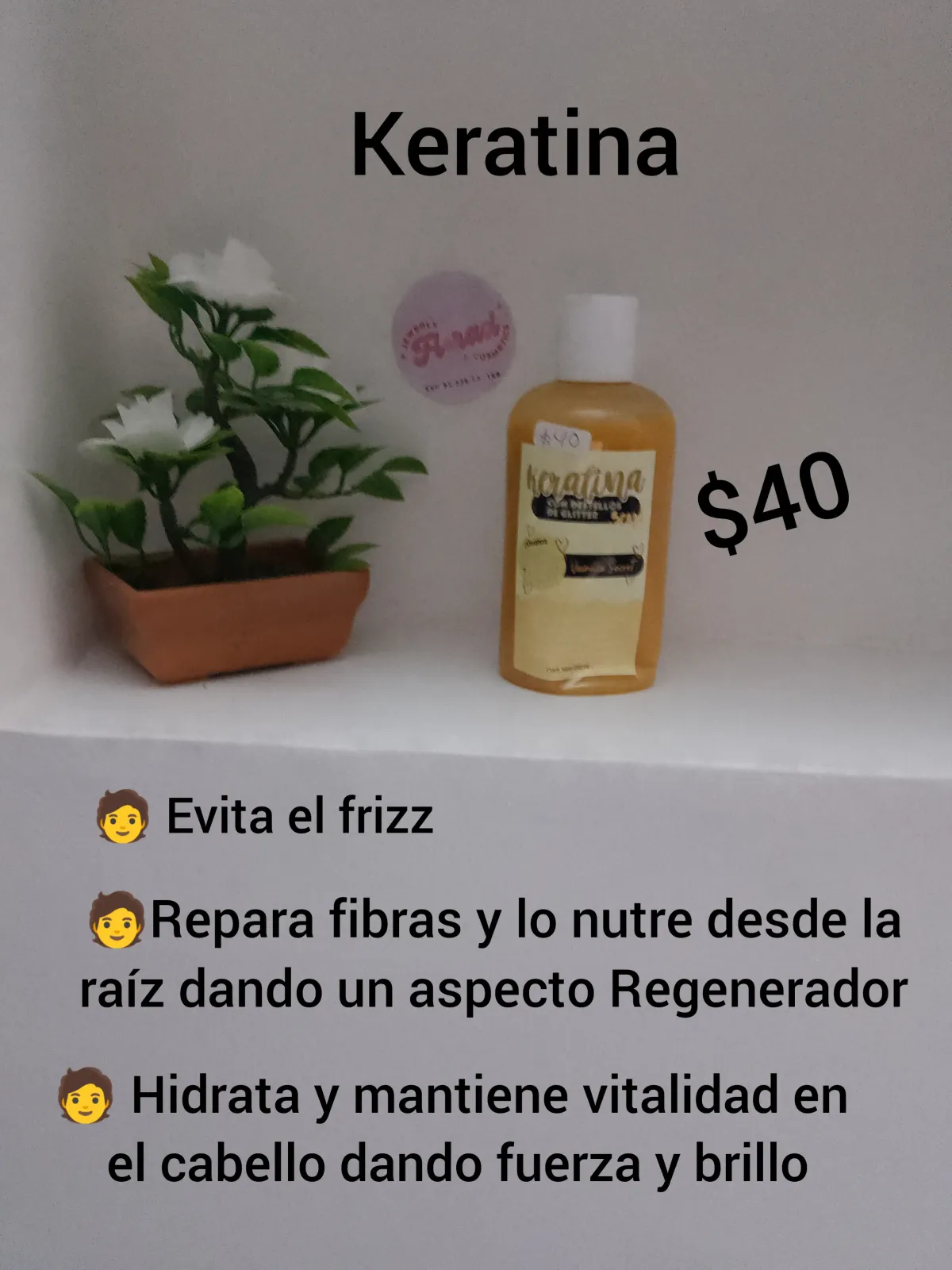 Keratina para cabello chica