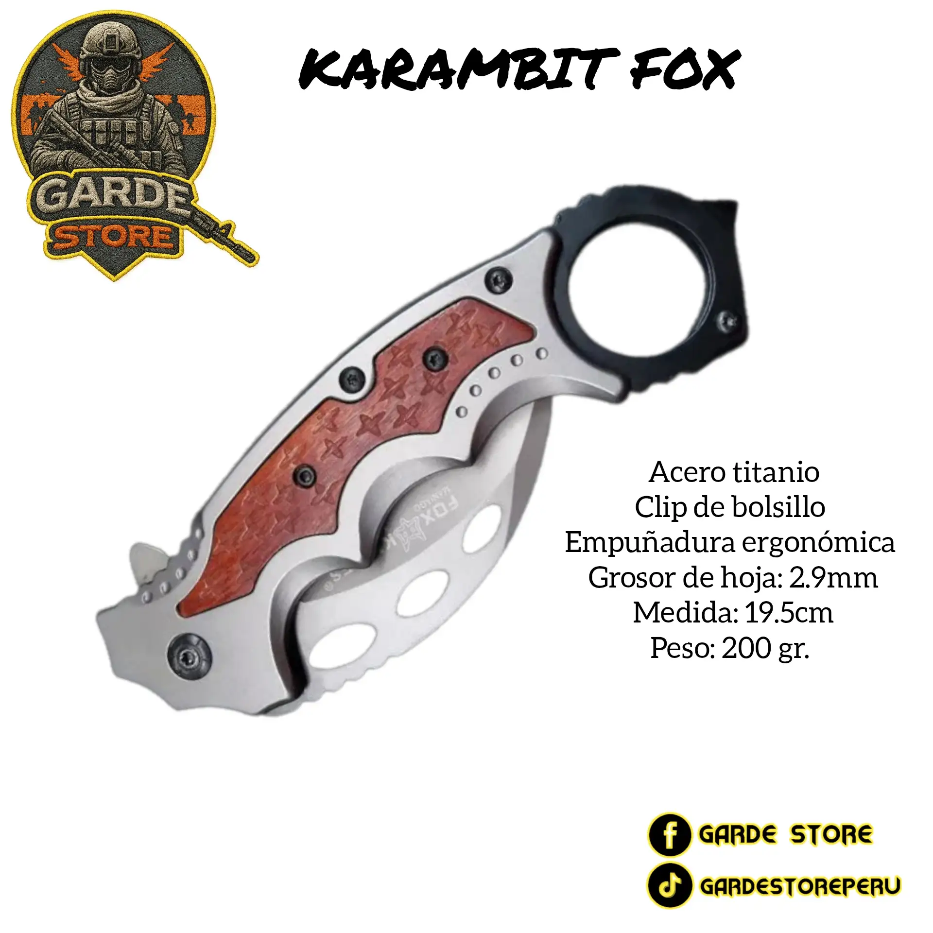 KARAMBIT FOX TITANIO 3