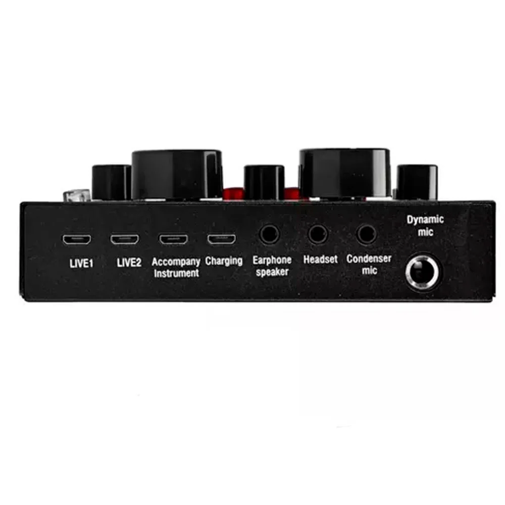 Micrófono Con Tarjeta De Sonido Profesional  4