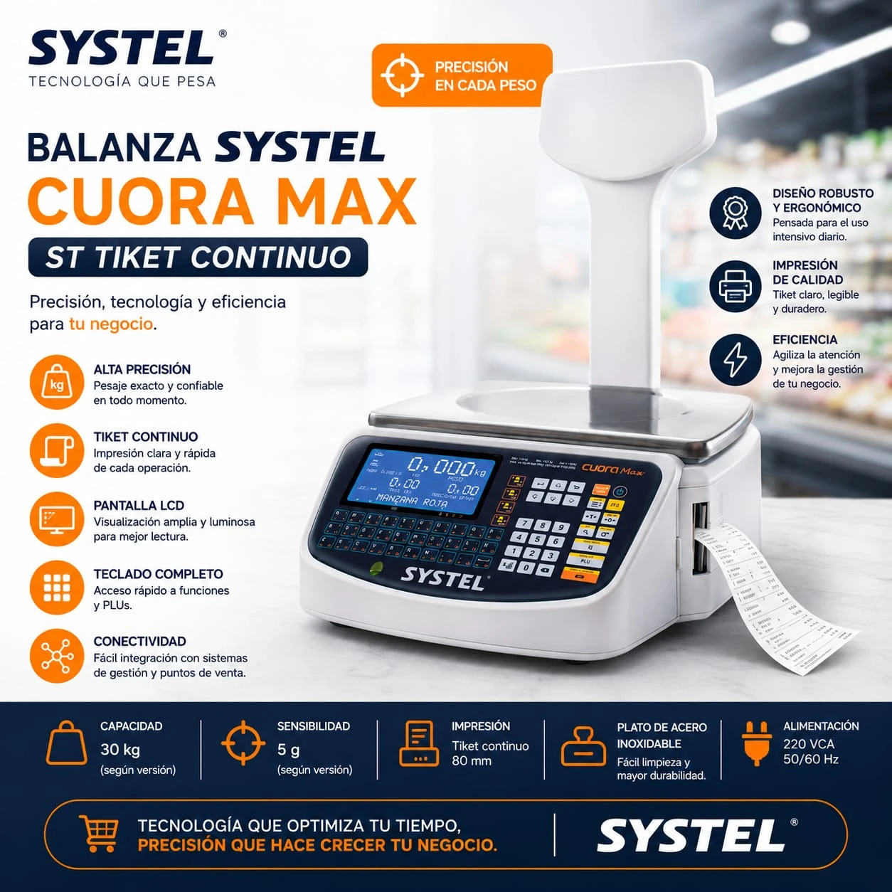 Balanza Systel Cuora Max ST