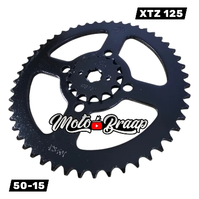 RP XTZ 125 Set piñon Negro 50 - 15 Scorpion JAPANI 50212