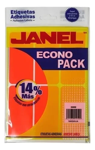 etiquetas naranja #25 janel
