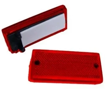 OJO GATO RECTANGULAR ROJO [VC] -43801