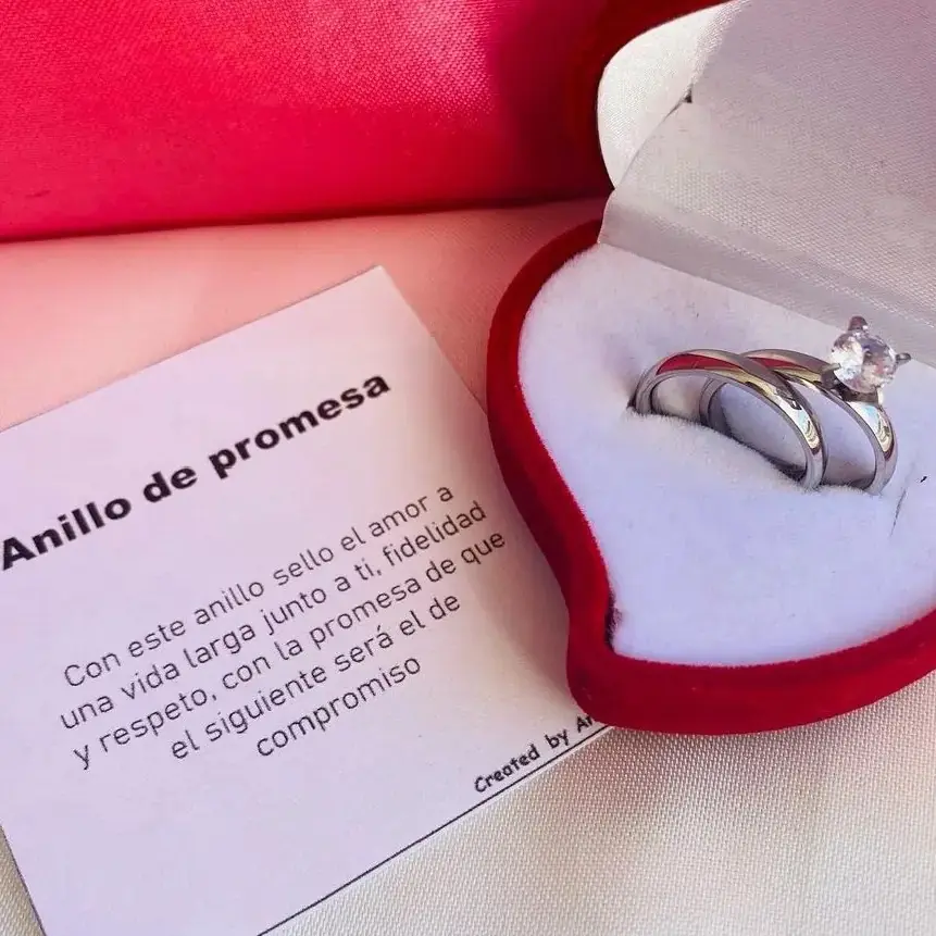Anillos promesa en pareja