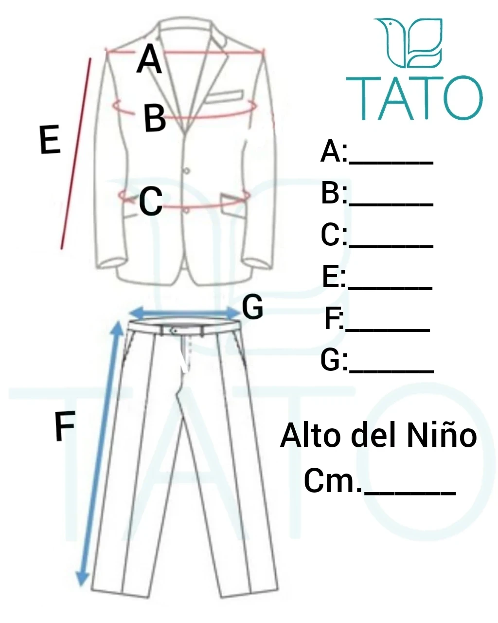 MEDIDAS TERNO