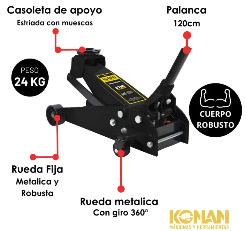 CRIQUET KONAN 3 TONELADAS TKCC/3C 2