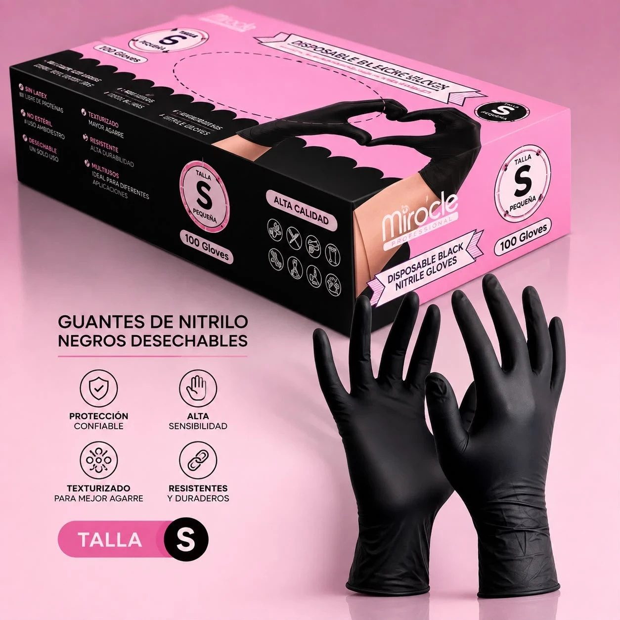 miracle caja de guantes de nitrilo negros talla s.jfif