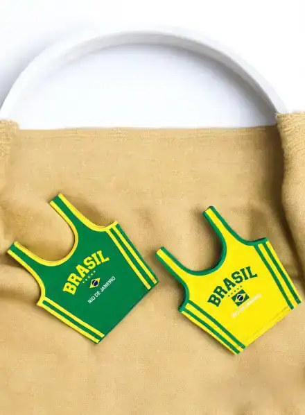 Duo Crop Tops Brasil Tiras